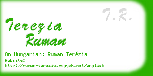 terezia ruman business card