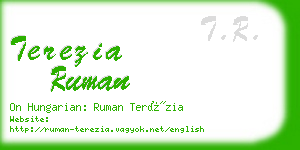 terezia ruman business card
